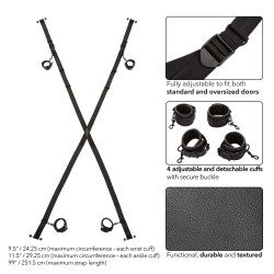 Nocturnal by Calexotics Croix de Bondage Over the door cross